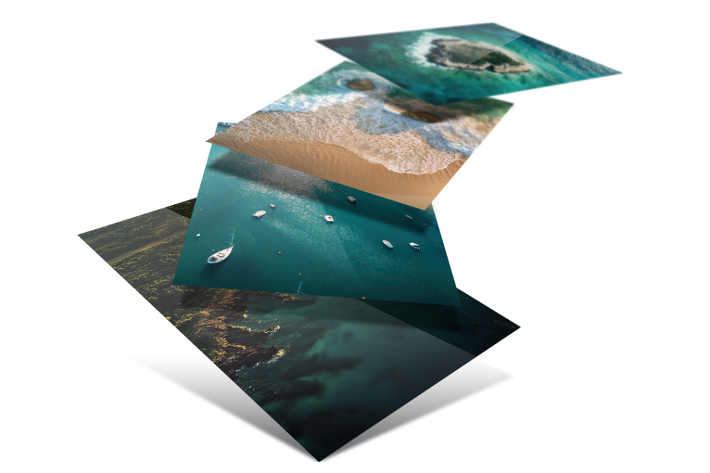 digital marketing aerial views mockup