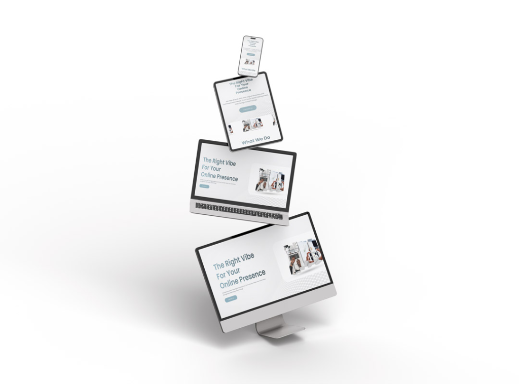 digital marketing website service mockup